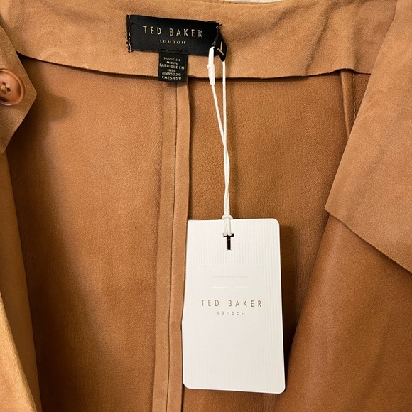 Ted Baker “Ursina” Suede Wrap Skirt Sz 4-6 - Picture 5 of 9